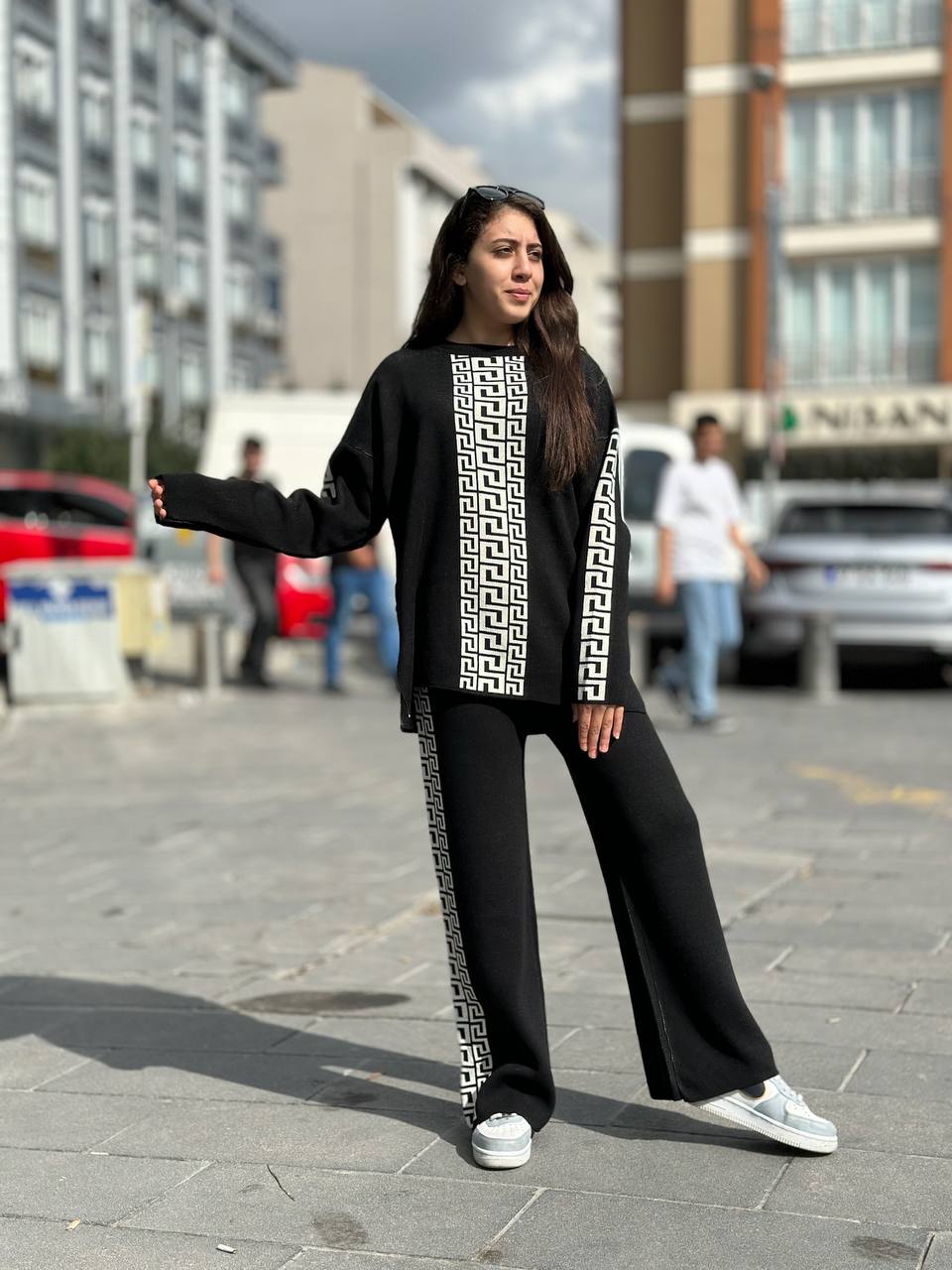 URBAN LUXE GREEK CO-ORD SET FOR WOMEN