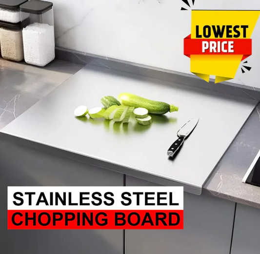 All-in-One Stainless Steel Cutting Board – Anti-Bacterial, Non-Slip, Multi-Use