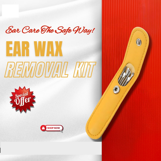 2 Set of 6 Pcs Ear Wax Removal Kit in Stainless Steel for Ear Care & Cleaning