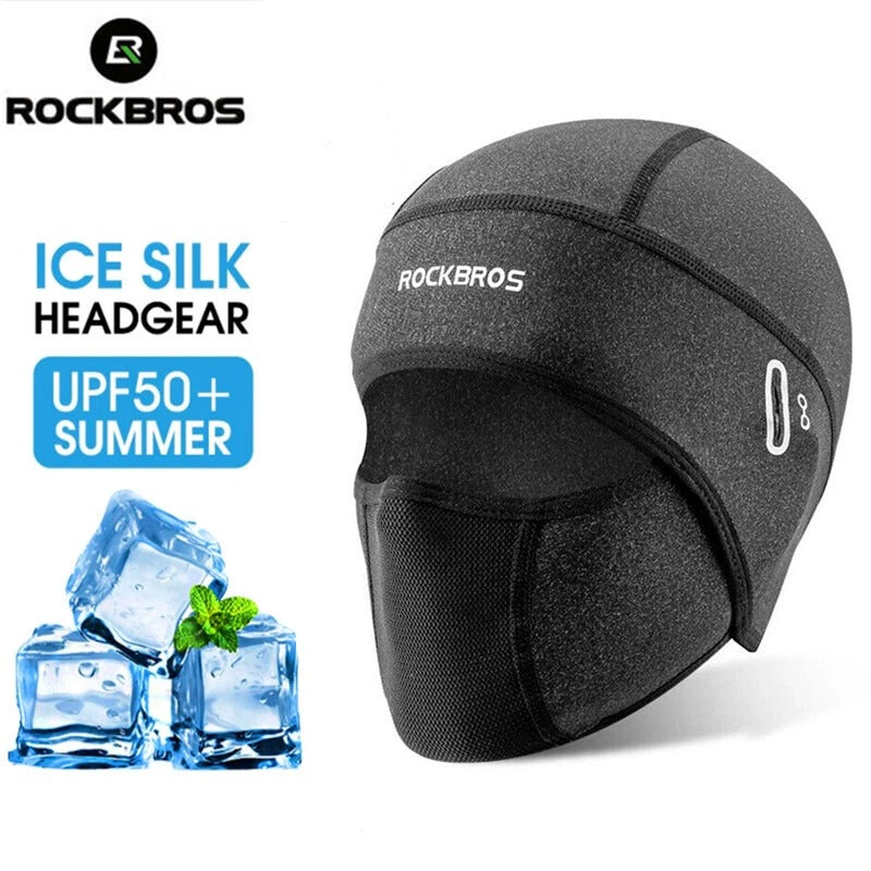 Spring Summer Motorcycle Mask Cooling Cycling Balaclava Bike Headwear Ice silk face protection cycling hood Helmet  Ice Silk Men Women Full Balaclava For Motorcycle Bike Headgear Windproof Riding Men Women