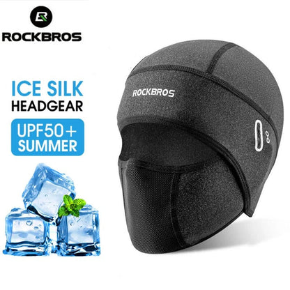 Spring Summer Motorcycle Mask Cooling Cycling Balaclava Bike Headwear Ice silk face protection cycling hood Helmet  Ice Silk Men Women Full Balaclava For Motorcycle Bike Headgear Windproof Riding Men Women