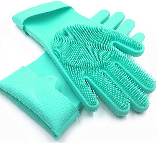 Dishwashing gloves silicone kitchen scrubber