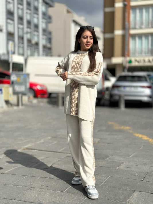 URBAN LUXE GREEK CO-ORD SET FOR WOMEN