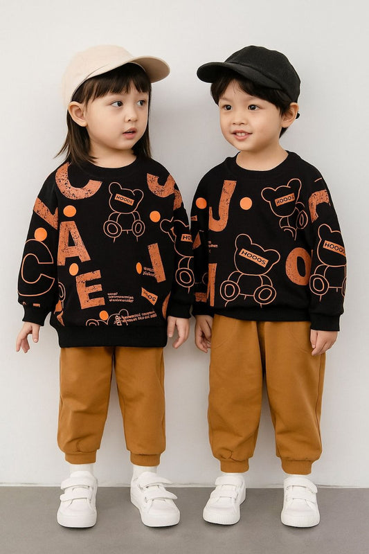 Black & Brown Kids Night Suites
