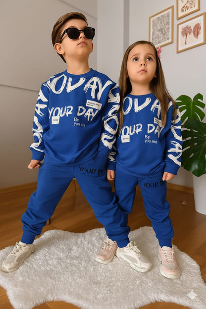YOUR DAY PRINTED WINTER TRACKSUIT FOR KIDS HIGH QUALITY