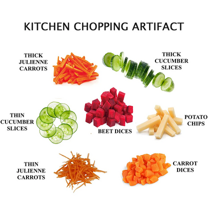 Imported Multi-Purpose Kitchen Vegetable Slicer - Multifunctional Mandoline chopper