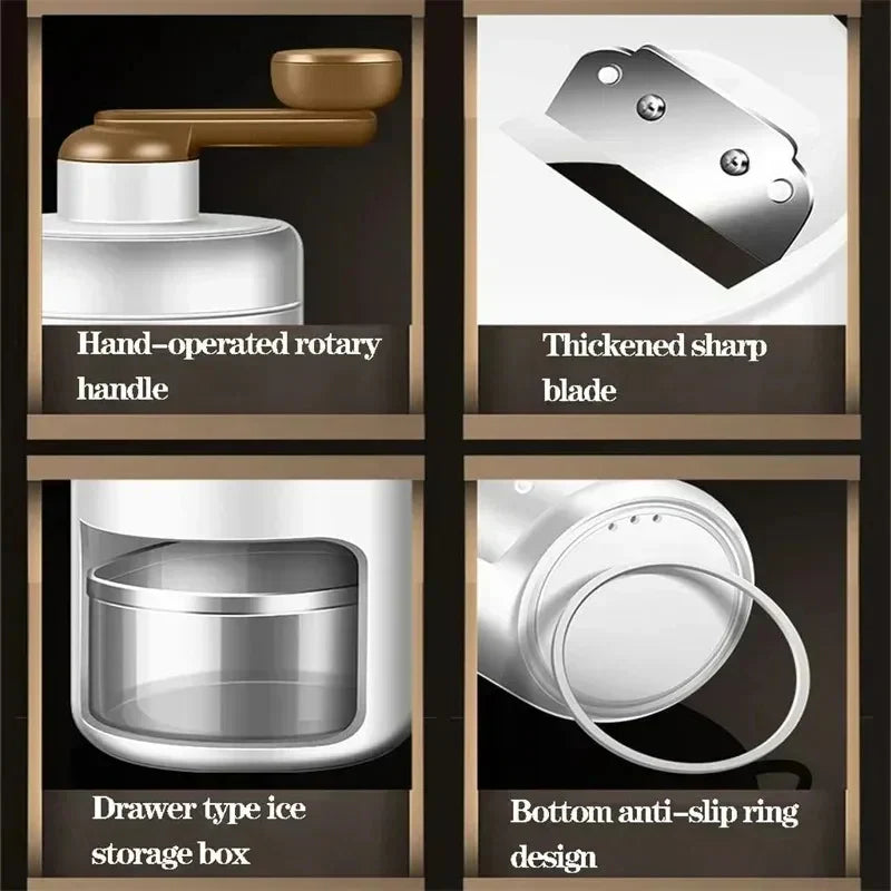 Shaved Mini Hand Ice Crusher Machine