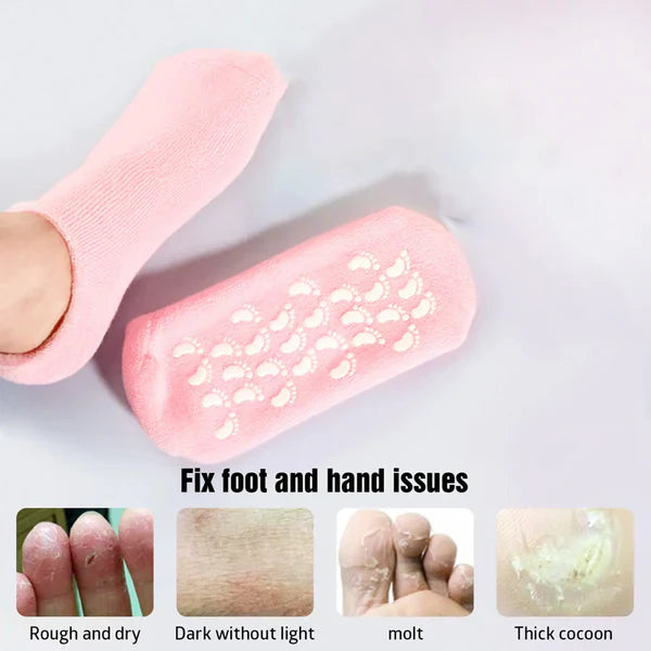 High Quality SOFT MOISTURIZING SPA GEL SOCKS Foot Care